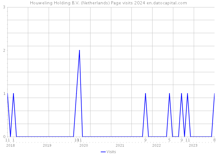 Houweling Holding B.V. (Netherlands) Page visits 2024 