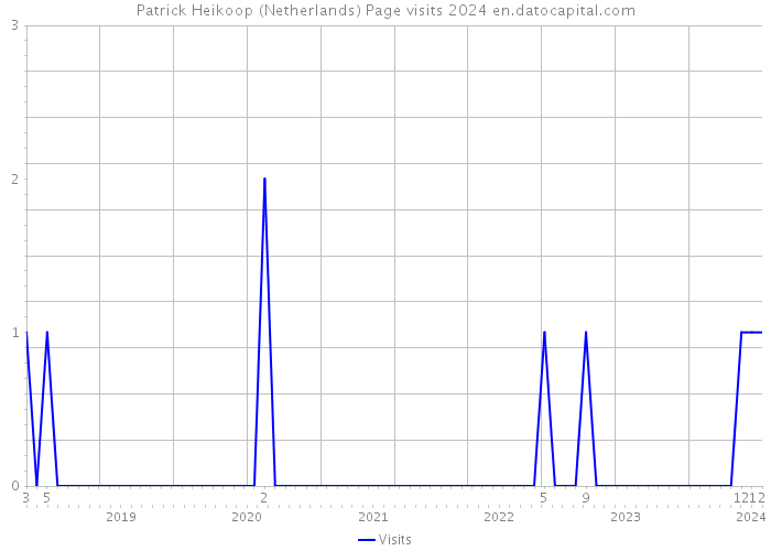 Patrick Heikoop (Netherlands) Page visits 2024 