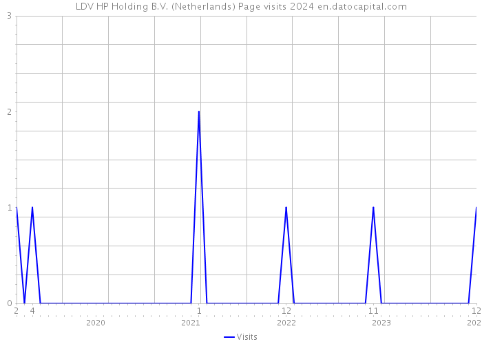 LDV HP Holding B.V. (Netherlands) Page visits 2024 