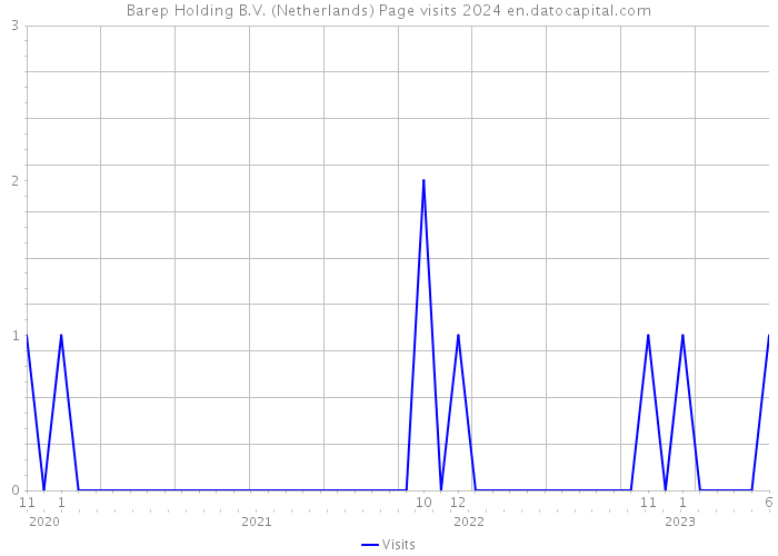 Barep Holding B.V. (Netherlands) Page visits 2024 