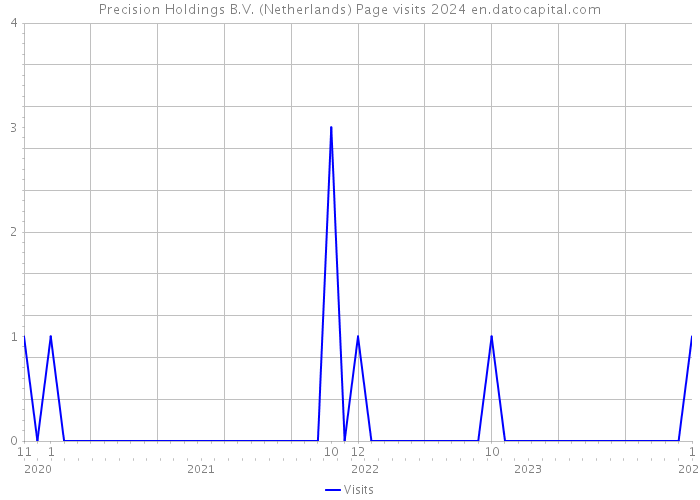Precision Holdings B.V. (Netherlands) Page visits 2024 