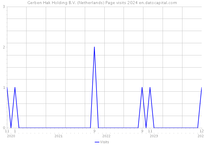 Gerben Hak Holding B.V. (Netherlands) Page visits 2024 