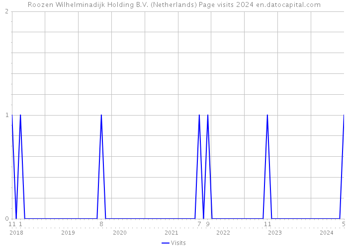 Roozen Wilhelminadijk Holding B.V. (Netherlands) Page visits 2024 