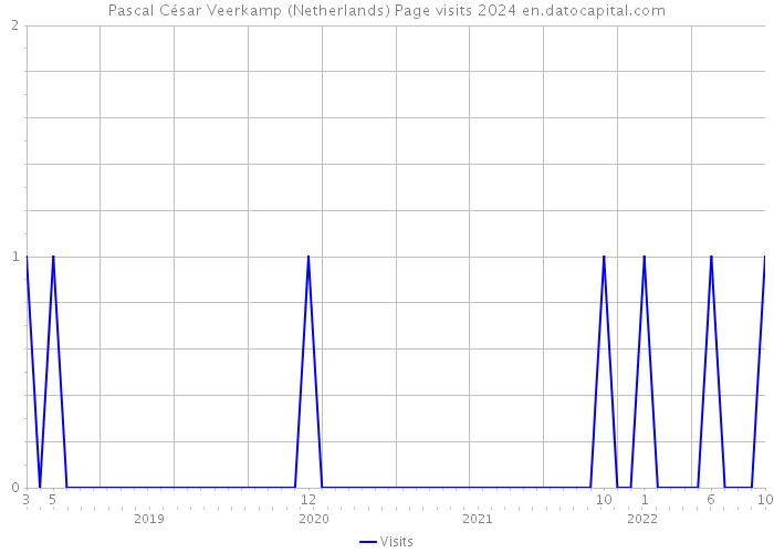 Pascal César Veerkamp (Netherlands) Page visits 2024 