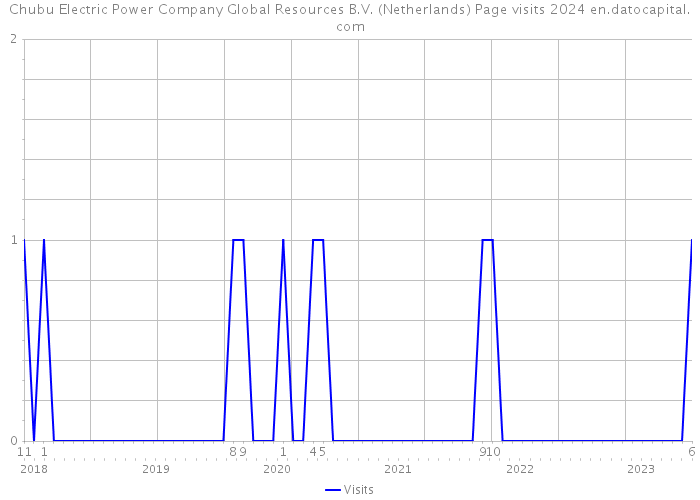 Chubu Electric Power Company Global Resources B.V. (Netherlands) Page visits 2024 