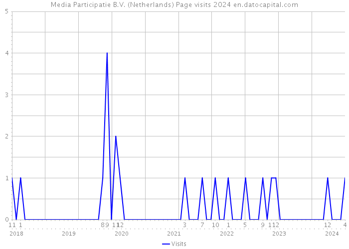 Media Participatie B.V. (Netherlands) Page visits 2024 