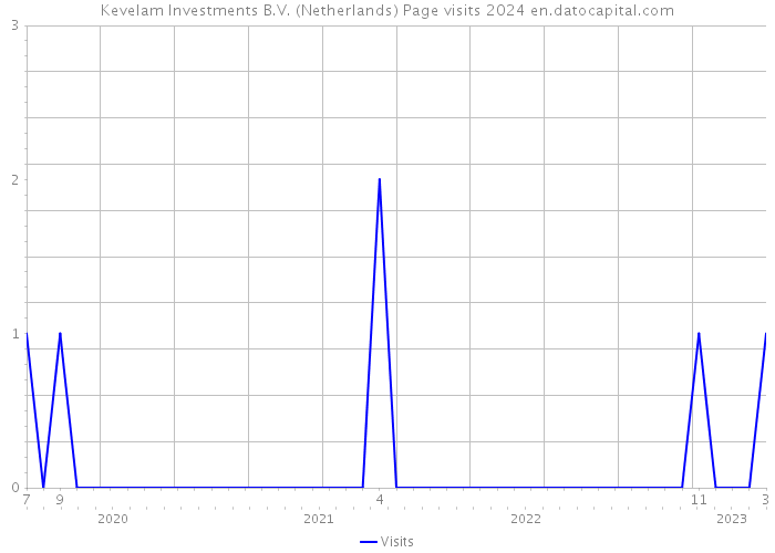 Kevelam Investments B.V. (Netherlands) Page visits 2024 