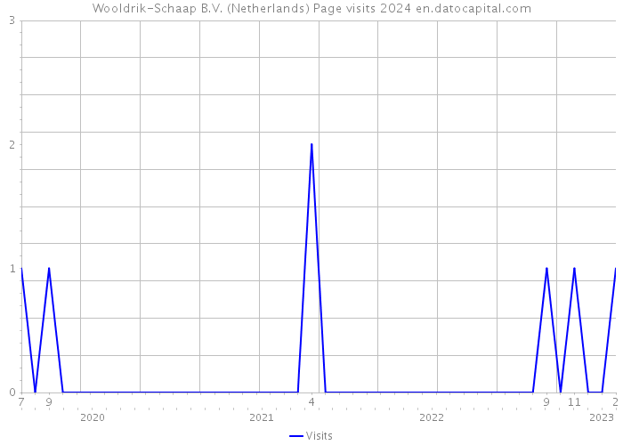 Wooldrik-Schaap B.V. (Netherlands) Page visits 2024 