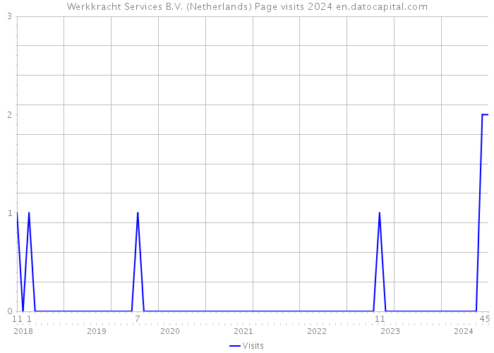 Werkkracht Services B.V. (Netherlands) Page visits 2024 