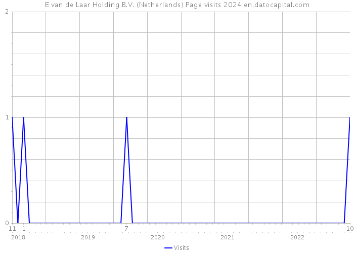 E van de Laar Holding B.V. (Netherlands) Page visits 2024 