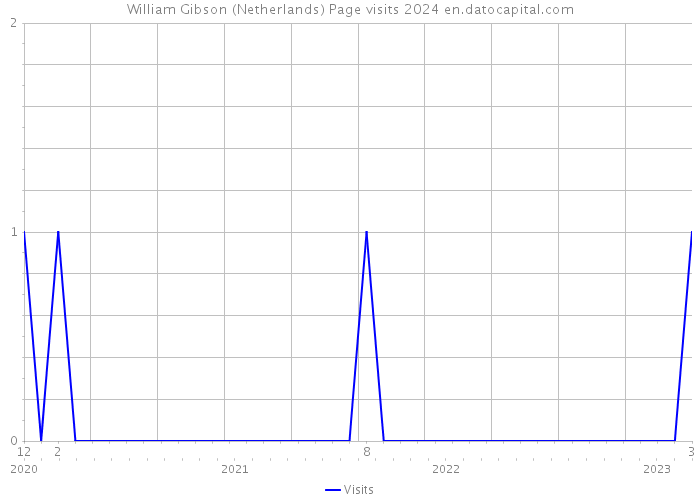 William Gibson (Netherlands) Page visits 2024 