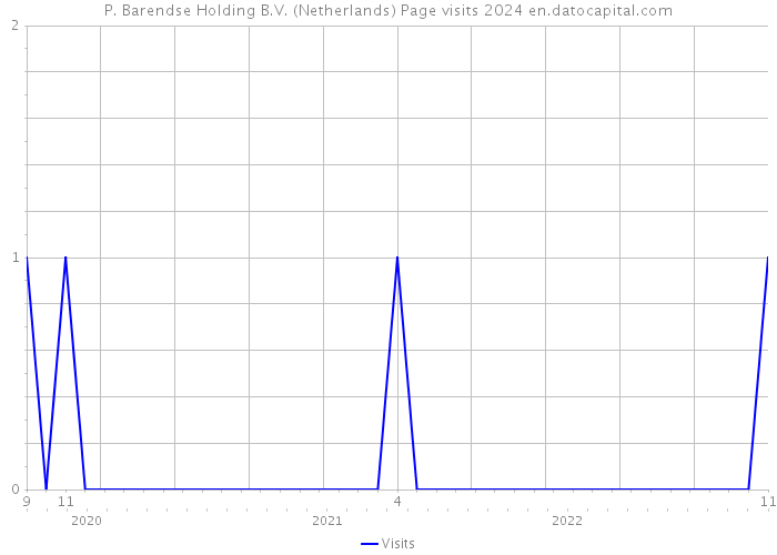 P. Barendse Holding B.V. (Netherlands) Page visits 2024 