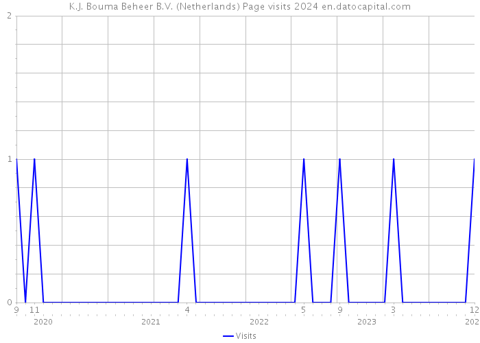 K.J. Bouma Beheer B.V. (Netherlands) Page visits 2024 