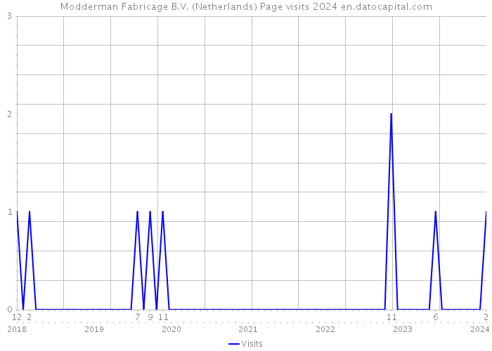 Modderman Fabricage B.V. (Netherlands) Page visits 2024 