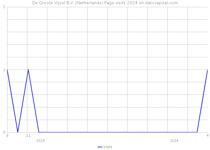 De Groote Vijzel B.V. (Netherlands) Page visits 2024 