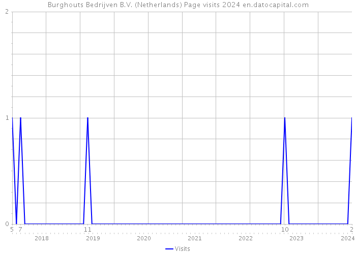 Burghouts Bedrijven B.V. (Netherlands) Page visits 2024 