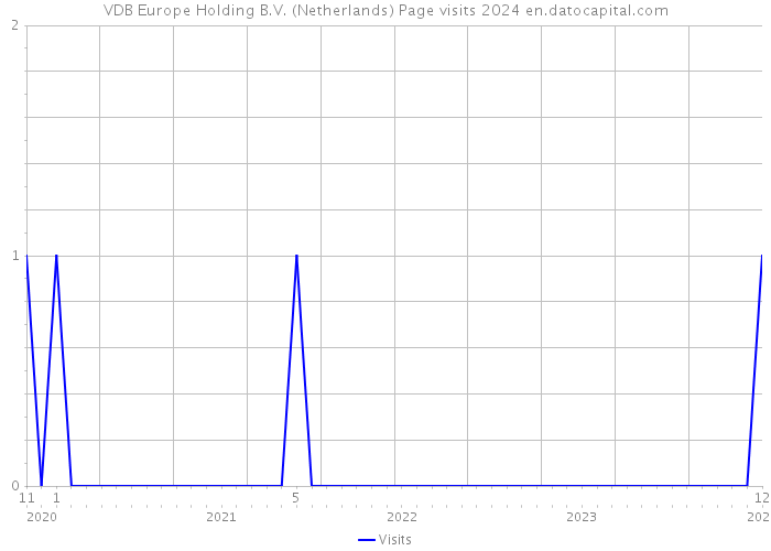 VDB Europe Holding B.V. (Netherlands) Page visits 2024 