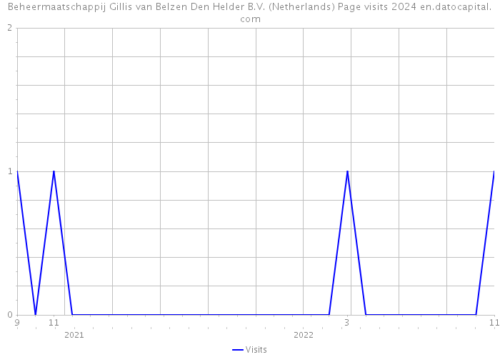 Beheermaatschappij Gillis van Belzen Den Helder B.V. (Netherlands) Page visits 2024 