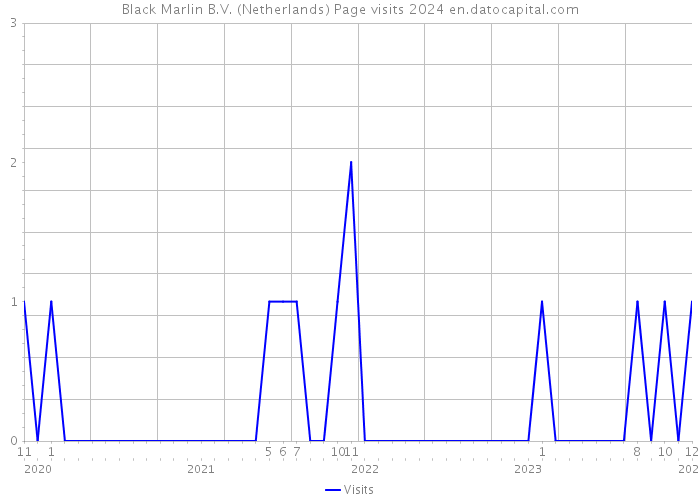 Black Marlin B.V. (Netherlands) Page visits 2024 
