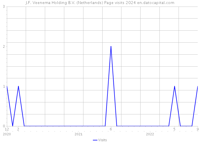 J.F. Veenema Holding B.V. (Netherlands) Page visits 2024 