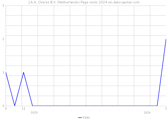 J.A.A. Overes B.V. (Netherlands) Page visits 2024 