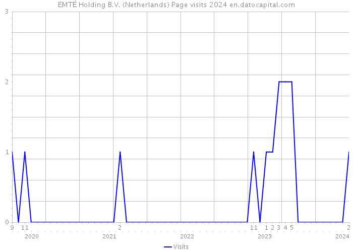 EMTÉ Holding B.V. (Netherlands) Page visits 2024 