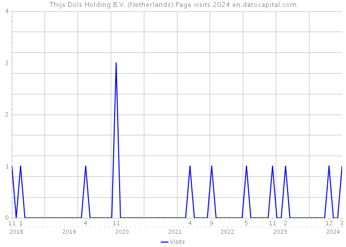 Thijs Dols Holding B.V. (Netherlands) Page visits 2024 