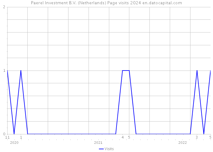 Paerel Investment B.V. (Netherlands) Page visits 2024 