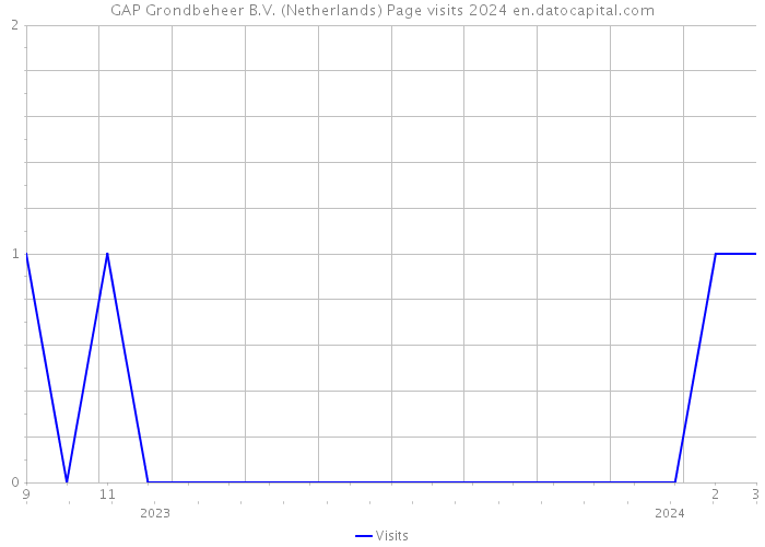 GAP Grondbeheer B.V. (Netherlands) Page visits 2024 