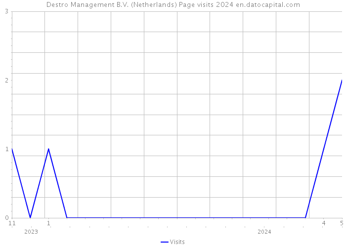 Destro Management B.V. (Netherlands) Page visits 2024 