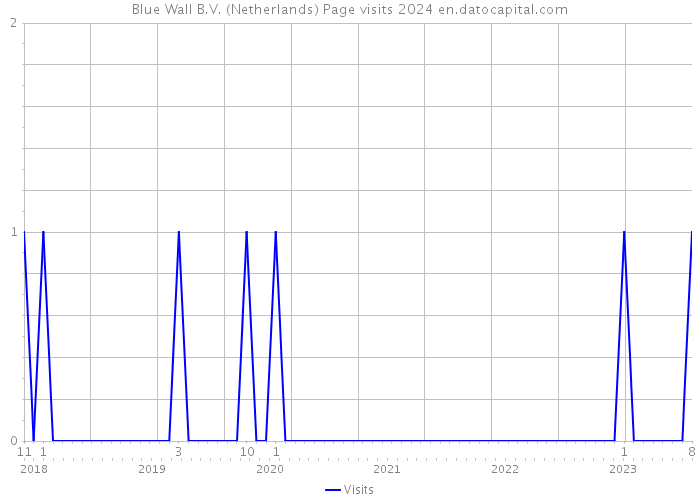 Blue Wall B.V. (Netherlands) Page visits 2024 