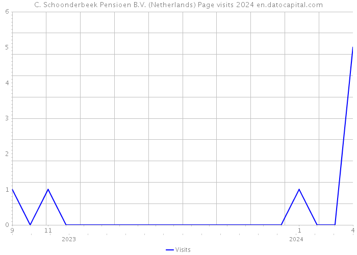C. Schoonderbeek Pensioen B.V. (Netherlands) Page visits 2024 