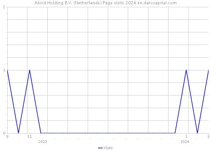Abird Holding B.V. (Netherlands) Page visits 2024 