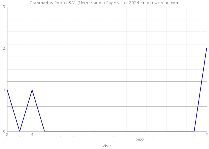 Commodus Portus B.V. (Netherlands) Page visits 2024 