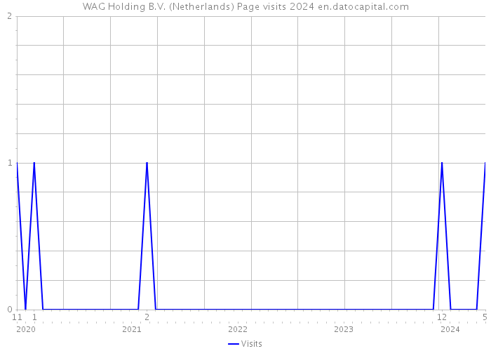 WAG Holding B.V. (Netherlands) Page visits 2024 
