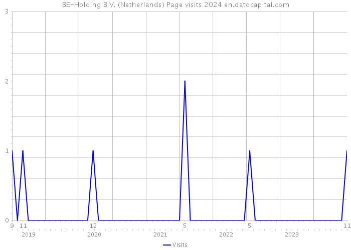 BE-Holding B.V. (Netherlands) Page visits 2024 