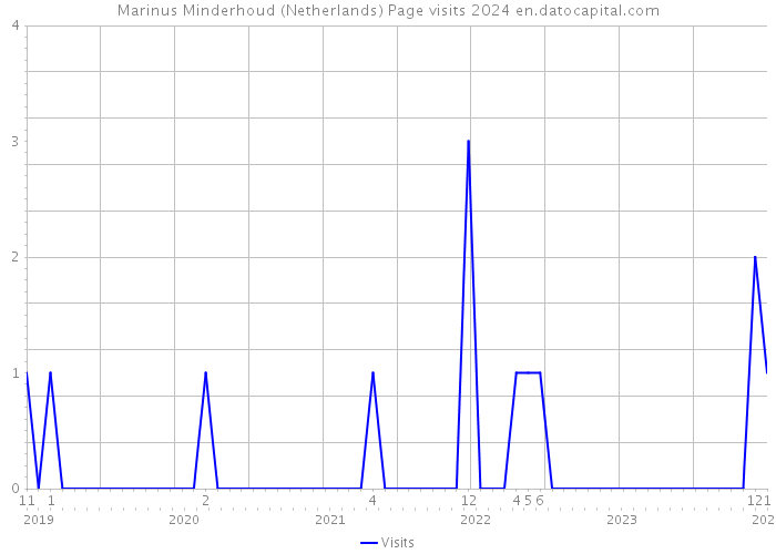 Marinus Minderhoud (Netherlands) Page visits 2024 