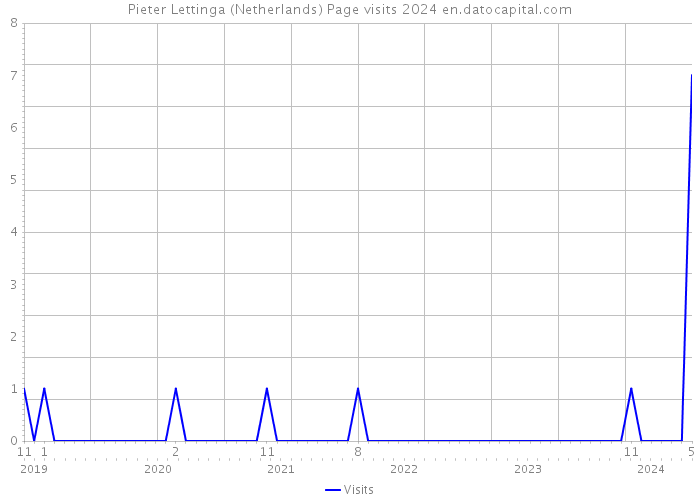 Pieter Lettinga (Netherlands) Page visits 2024 