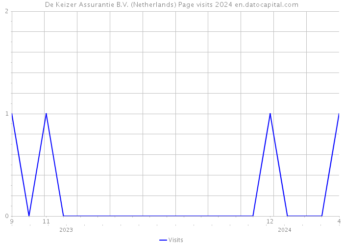De Keizer Assurantie B.V. (Netherlands) Page visits 2024 
