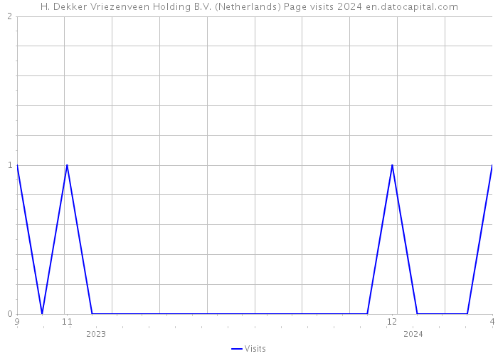 H. Dekker Vriezenveen Holding B.V. (Netherlands) Page visits 2024 