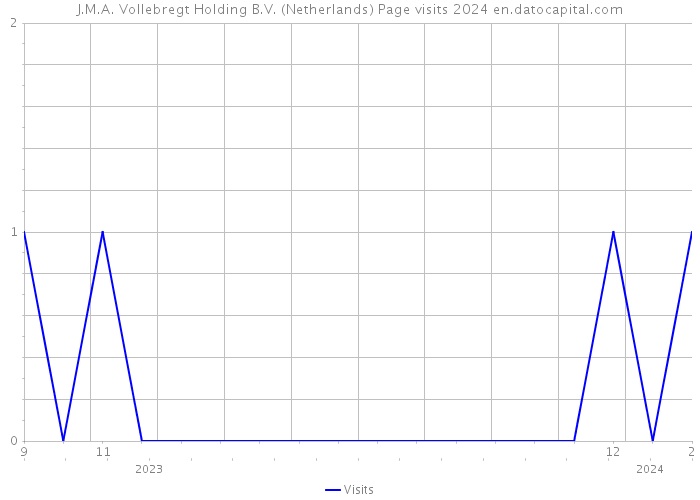 J.M.A. Vollebregt Holding B.V. (Netherlands) Page visits 2024 