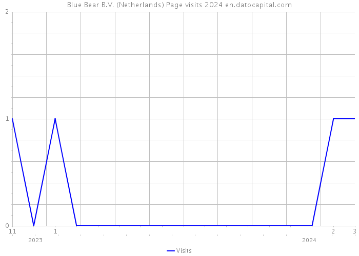 Blue Bear B.V. (Netherlands) Page visits 2024 