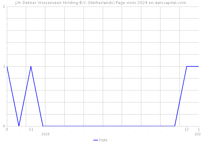 J.H. Dekker Vriezenveen Holding B.V. (Netherlands) Page visits 2024 