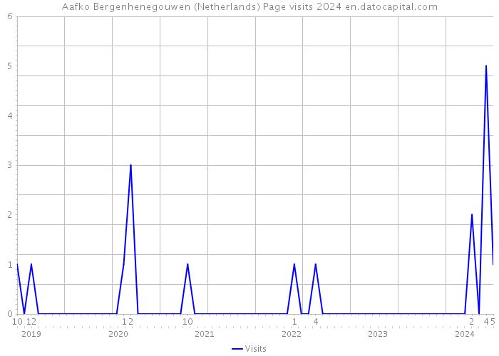 Aafko Bergenhenegouwen (Netherlands) Page visits 2024 