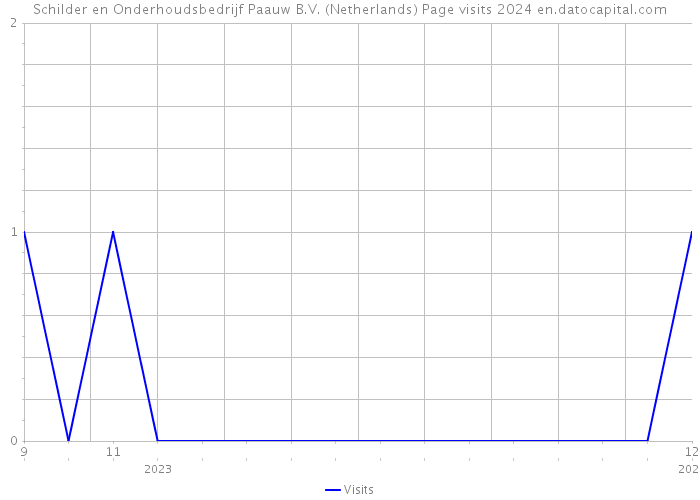Schilder en Onderhoudsbedrijf Paauw B.V. (Netherlands) Page visits 2024 