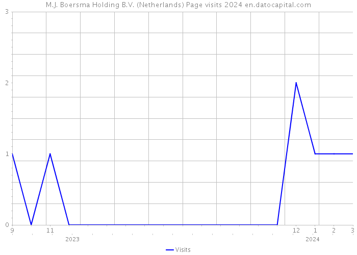 M.J. Boersma Holding B.V. (Netherlands) Page visits 2024 