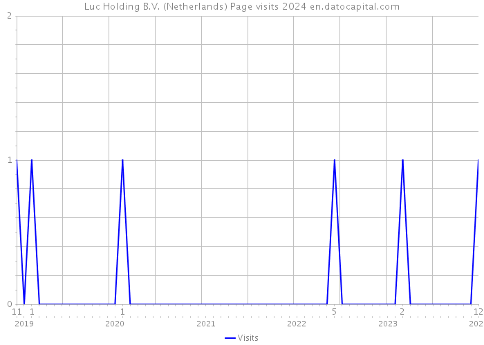Luc Holding B.V. (Netherlands) Page visits 2024 