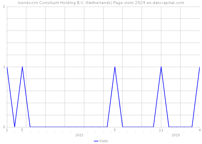 Isendoorn Consilium Holding B.V. (Netherlands) Page visits 2024 
