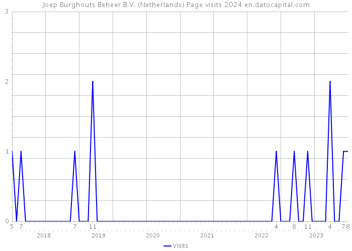 Joep Burghouts Beheer B.V. (Netherlands) Page visits 2024 