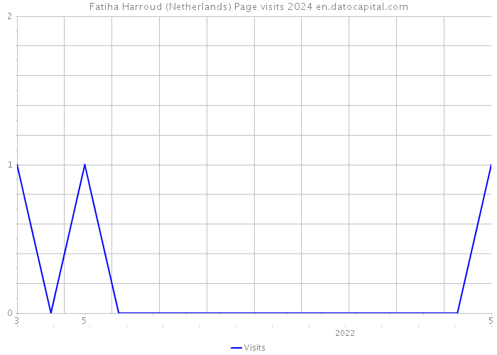 Fatiha Harroud (Netherlands) Page visits 2024 
